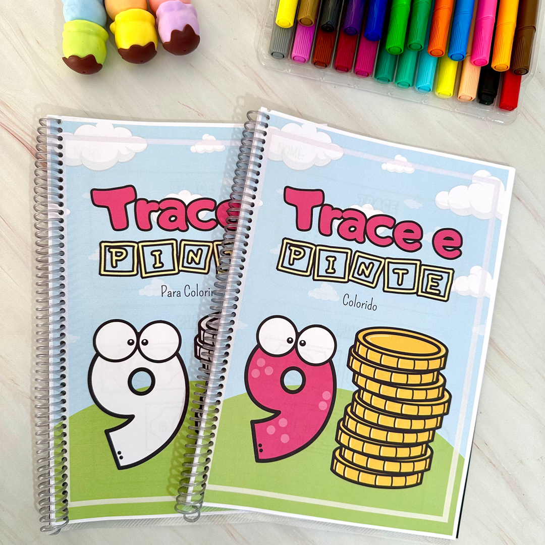 Trace e Pinte Numerais