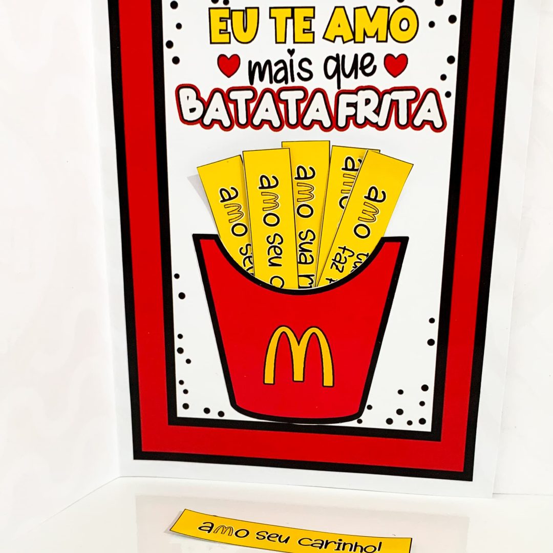Cartão Dia dos Pais Batata